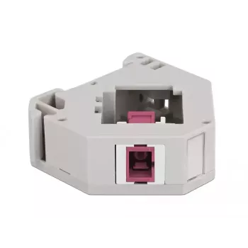 Moduł Keystone DELOCK 87182 — adapter duplex SC na SC, szary/fioletowy/biały, 60,1×59,4×21,6 mm