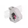 Moduł Keystone DELOCK 87182 — adapter duplex SC na SC, szary/fioletowy/biały, 60,1×59,4×21,6 mm