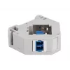 Moduł Keystone DELOCK 87189 — LC na LC duplex, kolory Niebieski/Szary/Biały, 60,1×59,4×21,6 mm