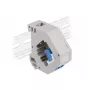 Moduł Keystone DELOCK 87189 — LC na LC duplex, kolory Niebieski/Szary/Biały, 60,1×59,4×21,6 mm