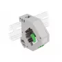 Moduł Keystone DELOCK 87192 — LC na LC duplex, kolory zielony/szary/biały, 60,1×59,4×21,6 mm