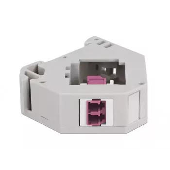 Moduł Keystone DELOCK 87195 ze złączami LC na LC, szary/fioletowy/biały, 60,1×59,4×21,6 mm