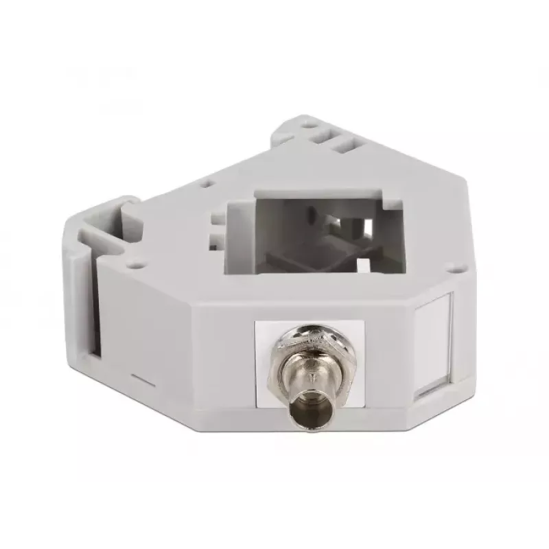 DeLOCK Adapter na szynę DIN ST Simplex żeński do ST Simplex żeński Szary