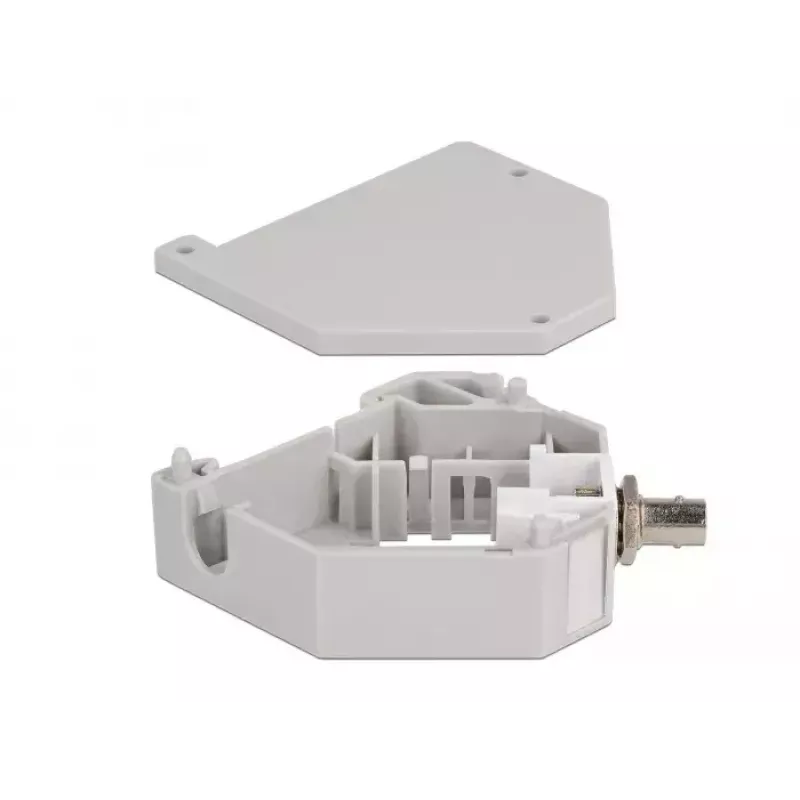DeLOCK Adapter na szynę DIN ST Simplex żeński do ST Simplex żeński Szary