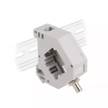 DeLOCK Adapter na szynę DIN ST Simplex żeński do ST Simplex żeński Szary