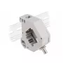 DeLOCK Adapter na szynę DIN ST Simplex żeński do ST Simplex żeński Szary