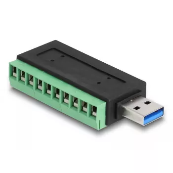 Adapter DeLOCK USB 3.2 Gen 1 Typ-A męski do listwy zaciskowej 5 Gbit/s 5V 1A