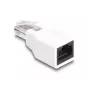 DeLOCK 88002 Zmieniacz płci kabla RJ50 biały