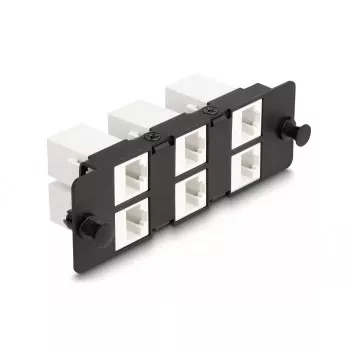 Panel adaptacyjny DeLOCK Keystone 6 portów czarny płaski RJ-45