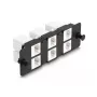 Panel adaptacyjny DeLOCK Keystone 6 portów czarny płaski RJ-45