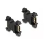 Adapter HDMI DeLOCK żeński na żeński z przyłączem śrubowym 66068 Czarny