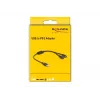 DeLOCK 61061 Kabel PS/2 0,43 m 2x 6-pin Mini-DIN USB A Czarny