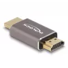 DeLOCK Adapter HDMI męski na męski 8K 60 Hz szary metal