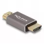 DeLOCK Adapter HDMI męski na męski 8K 60 Hz szary metal
