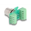 Adapter modułu transferowego DeLOCK M12 8-stykowe gniazdo z kodowaniem A na 9-stykową listwę zaciskową
