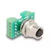 Adapter modułu transferowego DeLOCK M12 8-stykowe gniazdo z kodowaniem A na 9-stykową listwę zaciskową