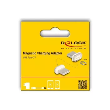 DeLOCK 66588 zmieniacz płci kabla magnes USB C złoty biały