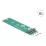 DeLOCK wewnętrzny adapter M.2 64343 Host M.2 Męski Zielony