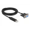 DeLOCK 67382 Adapter szeregowy USB 2.0 na RS-232 DB9 1,8 m