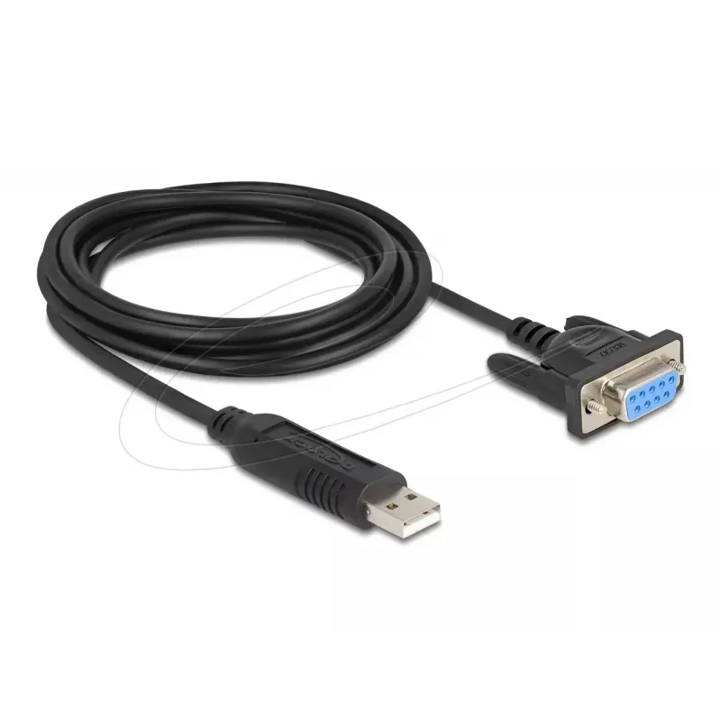 DeLOCK 67382 Adapter szeregowy USB 2.0 na RS-232 DB9 1,8 m