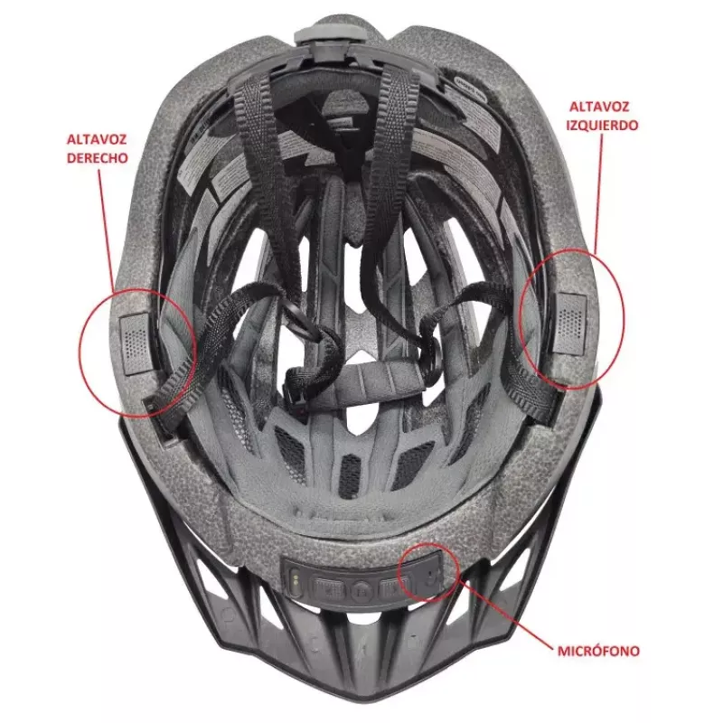 Kask półotwarty Livall MT1 Neo Czarny Twarda skorupa Połysk