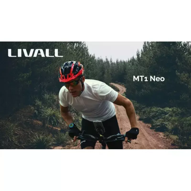 Kask półotwarty Livall MT1 Neo Czarny Twarda skorupa Połysk