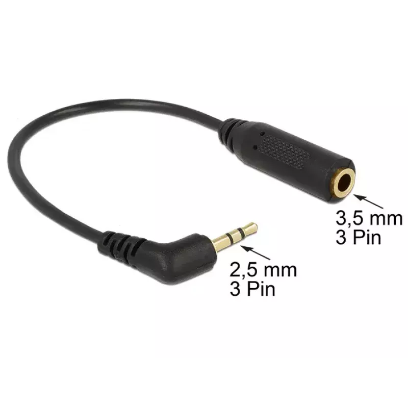 Kabel audio DeLOCK 0,175 m 2,5 mm / 3,5 mm