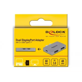 Adapter Dual DisplayPort DeLOCK 64001 do MacBooka