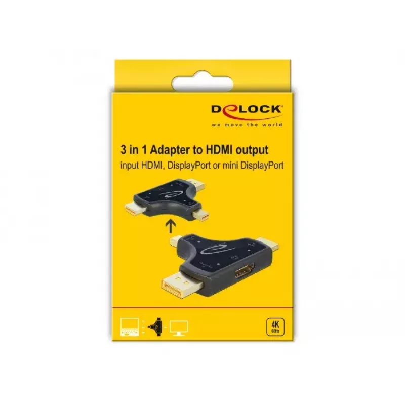 Adapter zmiany płci kabla HDMI-A DeLOCK 64059