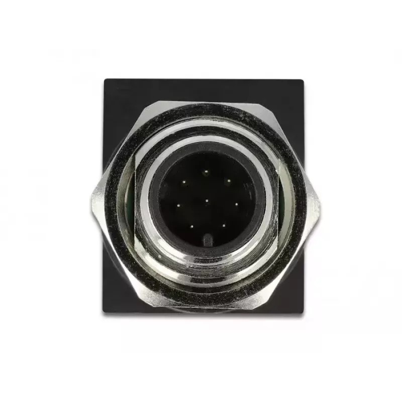 Adapter złączy DeLOCK 66315 M12 RJ45 Czarny