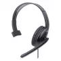 Manhattan Mono Over-Ear Headset (USB), Microphone Boom (padded), Retail Box Packaging, Adjustable Headband, In-Line Volume Control, Ear Cushion, USB-A for both sound and mic use, kabel 1.5m, Three Year Warranty
