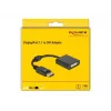 Adapter DisplayPort 1.1 męski na DVI-D żeński pasywny czarny DeLOCK 61008