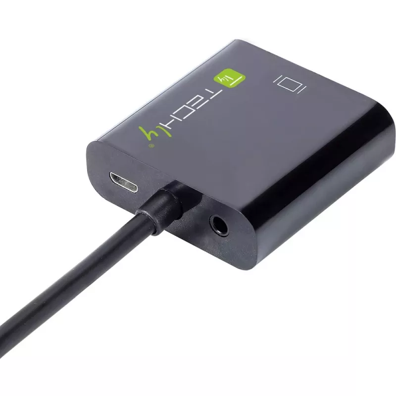 Techly Konwerter HDMI Mini C na VGA IDATA HDMI-VGA4, VGA (D-Sub), HDMI Typ C (Mini), Męski, Żeński, 1920 x 1080 pikseli, 1080p, 720p, 480p