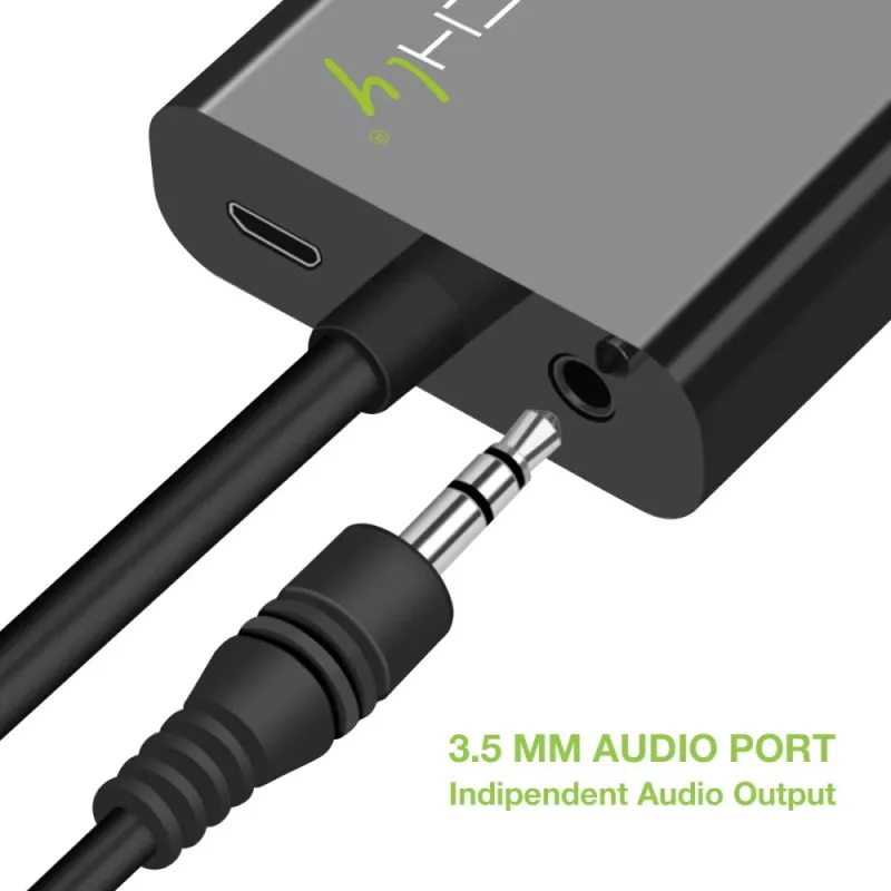 Techly Konwerter HDMI Mini C na VGA IDATA HDMI-VGA4, VGA (D-Sub), HDMI Typ C (Mini), Męski, Żeński, 1920 x 1080 pikseli, 1080p, 720p, 480p