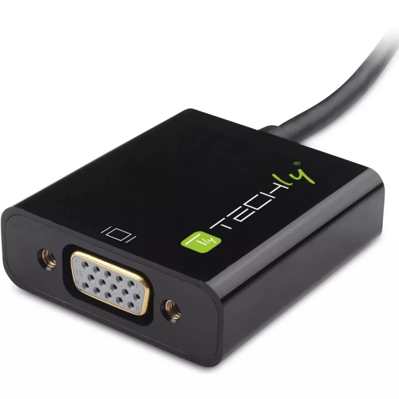 Techly Konwerter HDMI Mini C na VGA IDATA HDMI-VGA4, VGA (D-Sub), HDMI Typ C (Mini), Męski, Żeński, 1920 x 1080 pikseli, 1080p, 720p, 480p