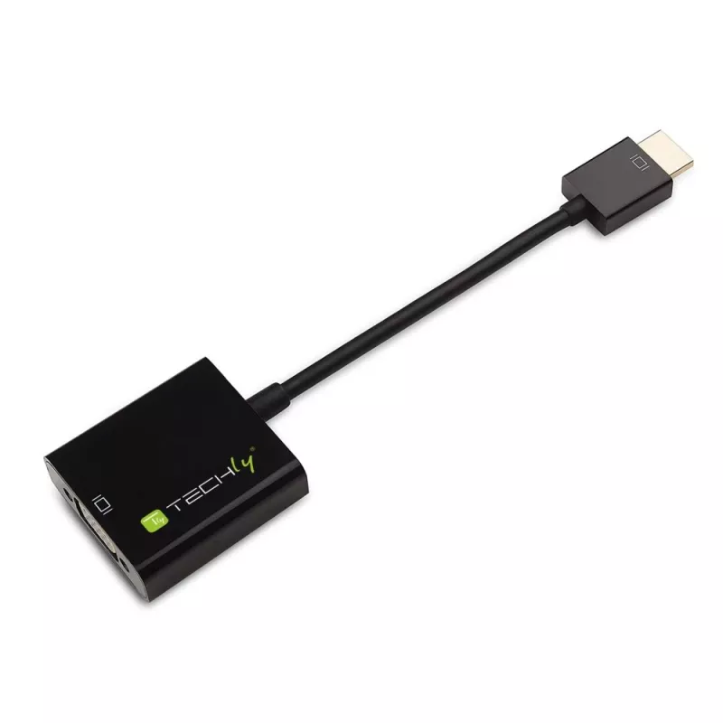 Techly Konwerter HDMI Mini C na VGA IDATA HDMI-VGA4, VGA (D-Sub), HDMI Typ C (Mini), Męski, Żeński, 1920 x 1080 pikseli, 1080p, 720p, 480p