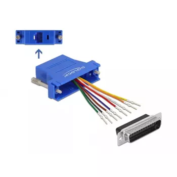 Zestaw montażowy D-Sub 25 pin męski na RJ45 żeński DeLOCK 66648