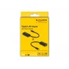 DeLOCK 61026 adapter zmiany płci kabla USB-C na RJ45 Czarny
