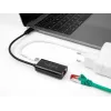 DeLOCK 61026 adapter zmiany płci kabla USB-C na RJ45 Czarny