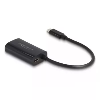 DeLOCK 61026 adapter zmiany płci kabla USB-C na RJ45 Czarny