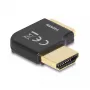 DeLOCK Adapter HDMI męski na żeński 90° kątowy 8K 60 Hz metalowy