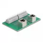Blok zaciskowy DELOCK 66995 — Zielony/Szary, 60×91×18 mm