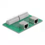 Blok zaciskowy DELOCK 66994 — 60×91×18 mm, zielono-szary