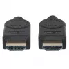 Kabel Manhattan HDMI 8K@60Hz z Ethernetem, 2m, Certyfikowany, Odpowiedni do zastosowań 8K, 4K i 1080p/HD – przy modernizacji teraz lub gotowy na przyszłość, Wtyk męski – wtyk męski, Czarny, 4K@120Hz, Dożywotnia gwarancja, Ultra High Speed
