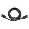 Kabel Manhattan HDMI 8K@60Hz z Ethernetem, 2m, Certyfikowany, Odpowiedni do zastosowań 8K, 4K i 1080p/HD – przy modernizacji teraz lub gotowy na przyszłość, Wtyk męski – wtyk męski, Czarny, 4K@120Hz, Dożywotnia gwarancja, Ultra High Speed
