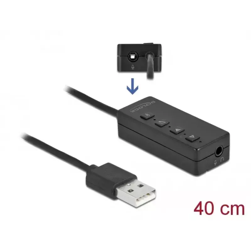 Adapter zestawu słuchawkowego i mikrofonu USB DeLOCK 66731
