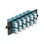 DeLOCK Panel adaptera światłowodowego LC Duplex OM4 12 portów Aqua