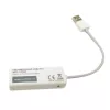 Techly USB 2.0 do Fast Ethernet 10/100 Mbps, konwerter, przewodowy, USB, Ethernet, 100 Mbit/s, biały