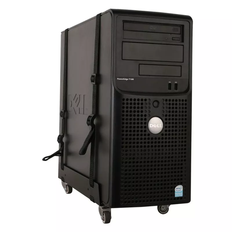 Uchwyt CPU Techly ICA-CS 61, montowany pod biurkiem, czarny