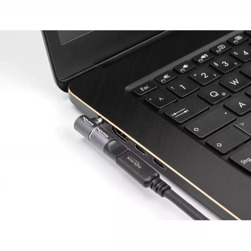 adapter złącza kabla DeLOCK 80783 Lenovo 11.0 x 4.5 mm 8 pin Antracytowy